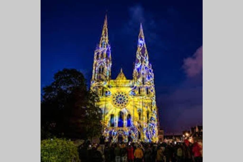 Chartres Coeur De Ville, Beau 2 Pieces Chaleureux Et Lumineux,Parking Et Wifi ! Kültér fotó