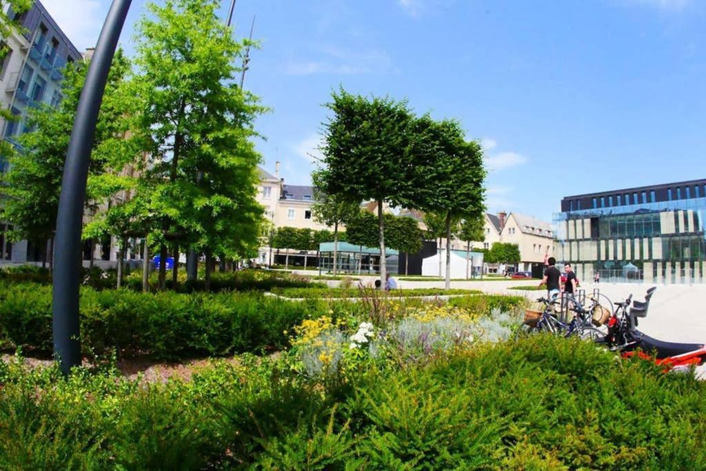Chartres Coeur De Ville, Beau 2 Pieces Chaleureux Et Lumineux,Parking Et Wifi ! Kültér fotó
